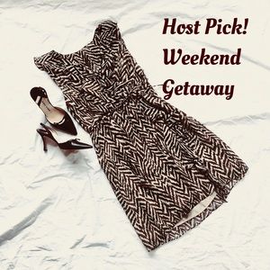 EUC Milly Zebra print 100% silk ruffle dress